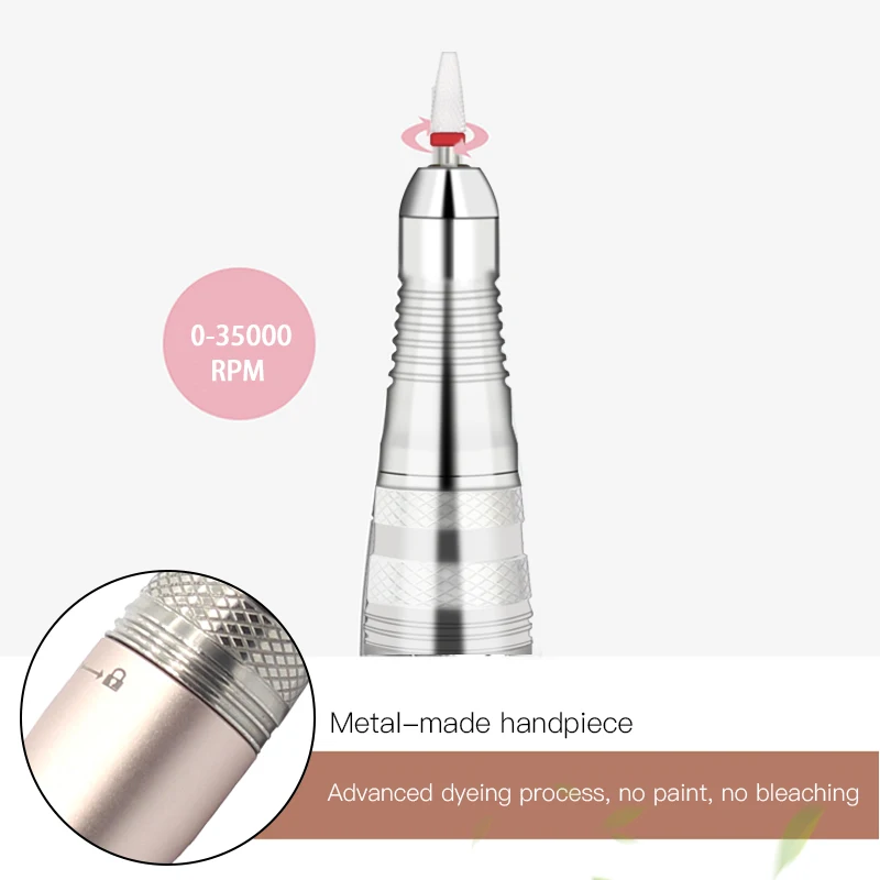 35000rpm Nail Handpiece RRM Brushless Nail Drill Pen Handle Electric Micro Motor Handle for Manicure Nail Polishing Machine 4