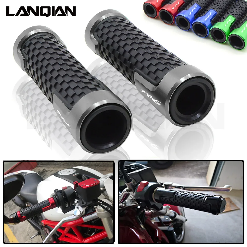 For Yamaha FZ6 FAZER 7/8'✢MM Motorcycle Handlebar Grips Hand Bar 2004 2005 2006 2007 2008 2009 2010 CNC Parts | Автомобили и