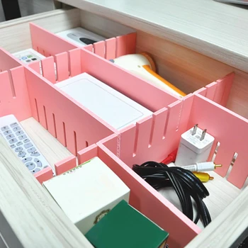 

5PCs/Set Adjustable Wardrobe Drawer Divider Storage Clapboard For Household Necessities Storage Organizer Space-Saving Tools