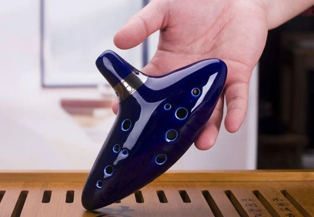  Chinese wind national musical instrument 12 hole Ocarina blowing mouth flute children music teachin - 4000079760383