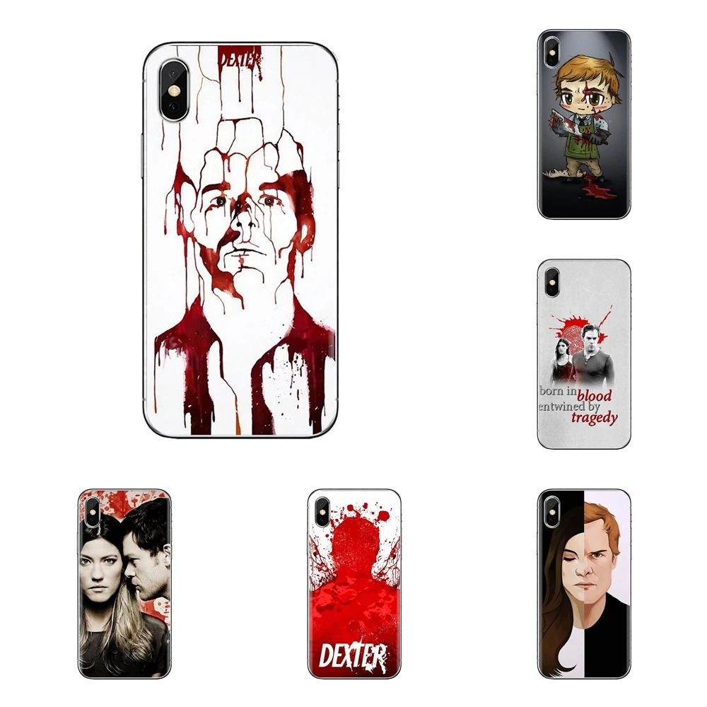 Прозрачный мягкий чехол для iPod Touch Apple iPhone 11 Pro 4 4s 5 5S SE 5C 6 6S 7 8 X XR XS Plus Max Dexter Morgan blood