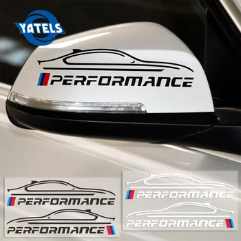 

2pcs New performance Rearview Mirror Sticker Decal For BMW e46 e39 e36 e90 e60 f30 e30 e34 f10 exterior accessories Car-Styling