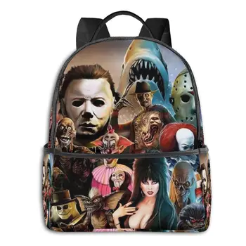 

Classic Horror Movie Characters 3D Print Student School High Quality Backpack Popular Girls Boys School Book Bags