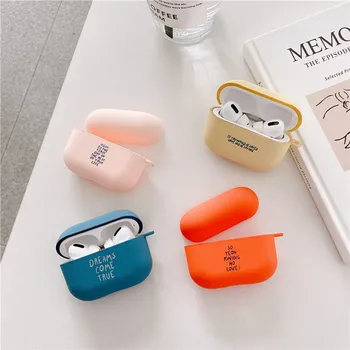 

Kjoew Simple Silicone For AirPods Case Cover For Airpods Pro Case Apple Wireless Bluetooth Earphone Protective Case Air Pods pro
