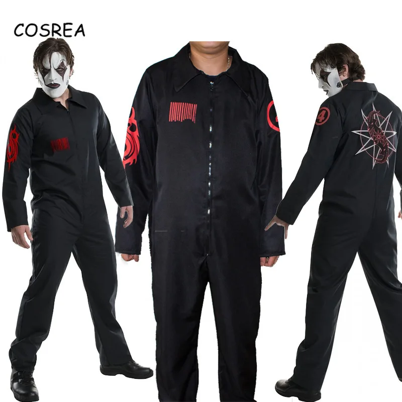 

Customized size Slipknot Costumes Halloween Slipknot Corey Taylor Masks Bodysuit Suit Jumpsuits Halloween Costumes for Men Adult