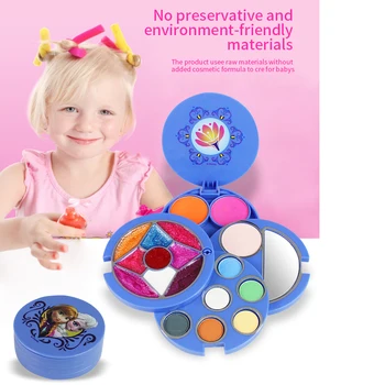 

Disney Princess Rotating makeup box cube For Girls Makeup kit Safe Non-Toxic Watersoluble Cosmetic box set Toy children Gift