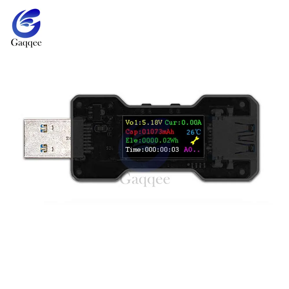 Цифровой вольтметр постоянного тока FNB18 USB тестер амперметр измеритель