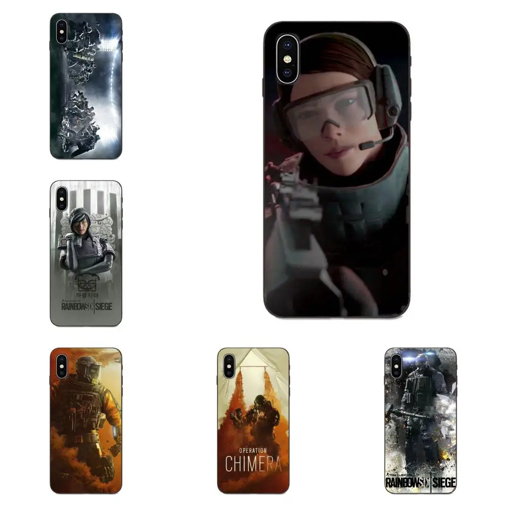 Радуга шесть Siege операции для Xiaomi mi x Max Note 2 2S 3 5X6 6X8 9T SE A1 A2 A3 CC9e Lite Play Pro F1 TPU шаблон