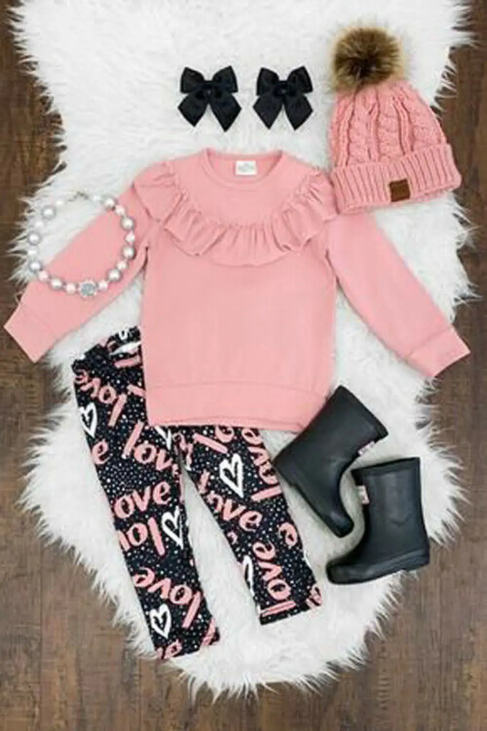 

2pcs Newborn Baby Girls Cotton Long Sleeve Tops Sweatshirt Pants Outfits Autumn