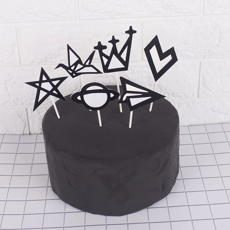 Cakelove 1 Набор космическая серия астронавт из бумаги для кексов Торт Топперы детский душ счастливый 1St украшения для вечеринки в честь Дня Рождения принадлежности