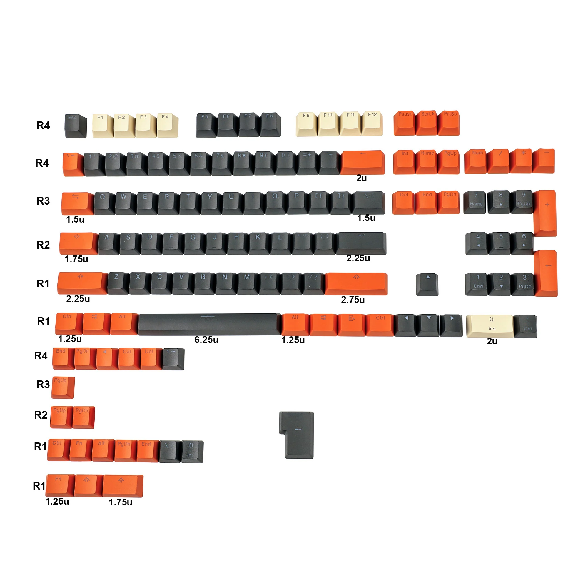 Mecânico MX, FC980M, KBD75, 61, 87, 104,