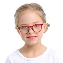 Анти-голубой свет дети очки для света очки с гибкой оправой рамки Дети рецепт мальчик девочка силиконовая оправа для очков