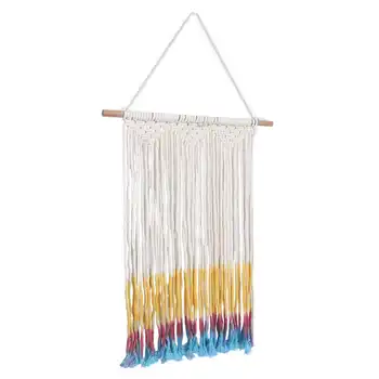 

Boho Colorful Distinctive Hanging Decoration Woven Wall Hanging Bohemian Dorm Room Indoor/Outdoor for Apartment Balcony
