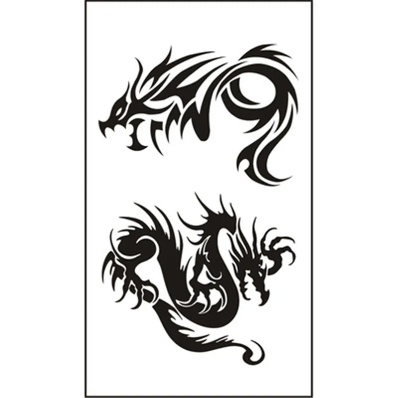 

5pcs/lot Temporary Tattoo Sticker New Design Animal Abstract Figure Body Art Waist/ Arm Tattoo for Men and Female