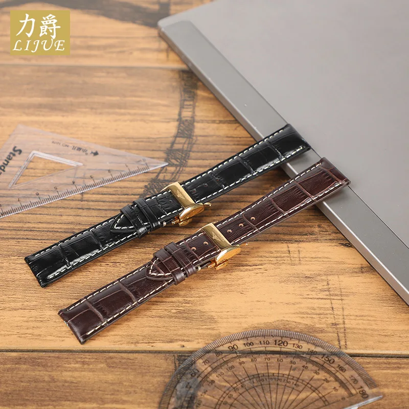 

Leather Watch Strap Italy First Layer Cow Leather Watch Strap Waterproof Deodorizing Cow Leather Watch Strap