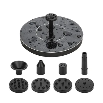 

Birds Bath Fountain Solar Powered Water Pump Floating Outdoor Pond Garden Patio 1.5W DTT88