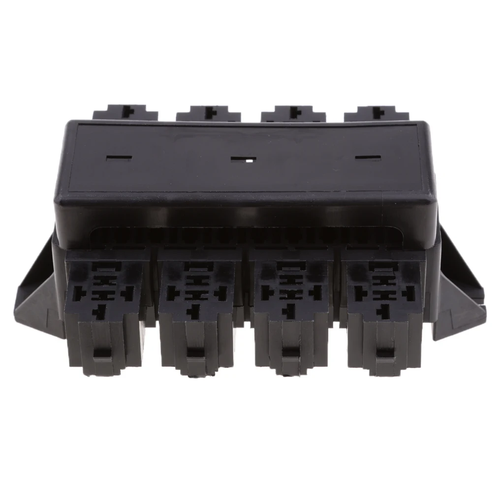 Car 20-Way Blade Fuse Holder 8-Way Relay Socket Fusebox Distribution Block