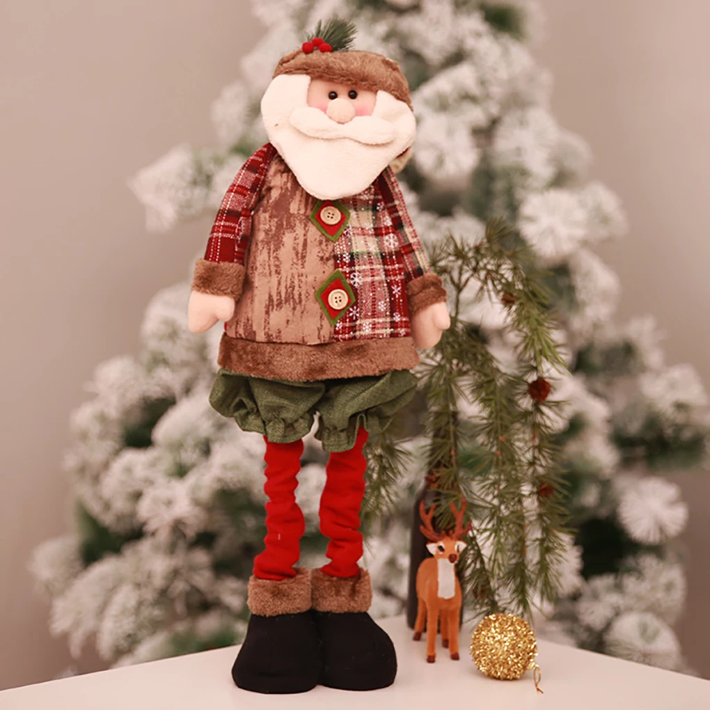 Стильный пледы Санта-олень Снеговик кукла игрушка Дети Navidad подарок Рождественская елка кулон подвесная игрушка кукла рождественские украшения