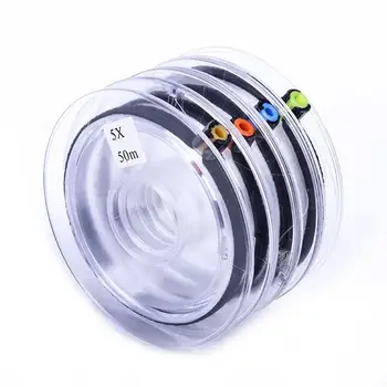 

4PCS Tippet Line Spool Tippet Spool Tender Clear Fly Fishing Tippet Line With Tippet Holder Spool Tender On For Fly Fishing Gear
