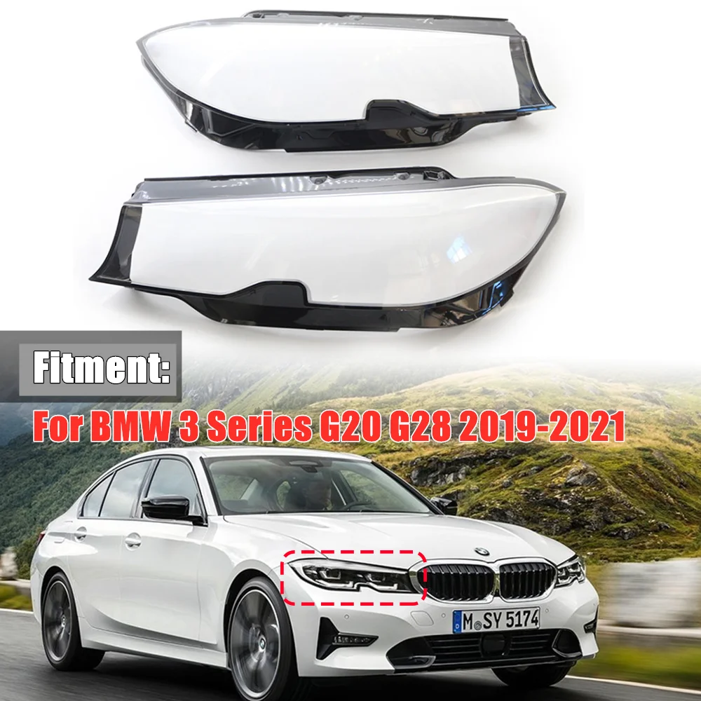 

Car Front Headlight Lens Cover For BMW 3 Series G20 G28 320i 330i 325Li 2019 2020 2021 Glass Auto Shell Headlamp Lampshade