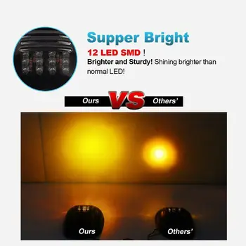 

Cab Roof Car Lights Replacement Marker Running For Dodge Ram 12 LED Amber