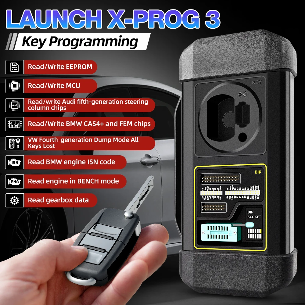 Launch X431 PROS V5.0 Car Scanner With Launch X431 GIII X-PROG 3