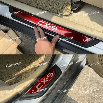 

Door Sill Plate Trim Styling For Mazda CX 9 CX9 CX-9 2020 Car Sticker Accessories Scuff Pedal Stainless Steel Protector Cover