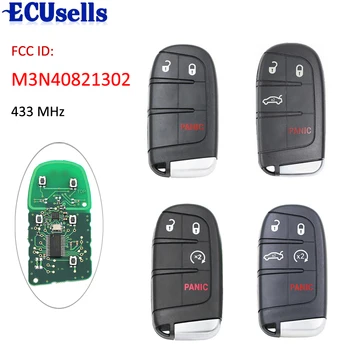 

2+1/3+1/4+1 Button Smart Remote Key Fob 433MHz for Fiat 500 500L 500X for Jeep Compass Renegade FCC ID: M3N-40821302
