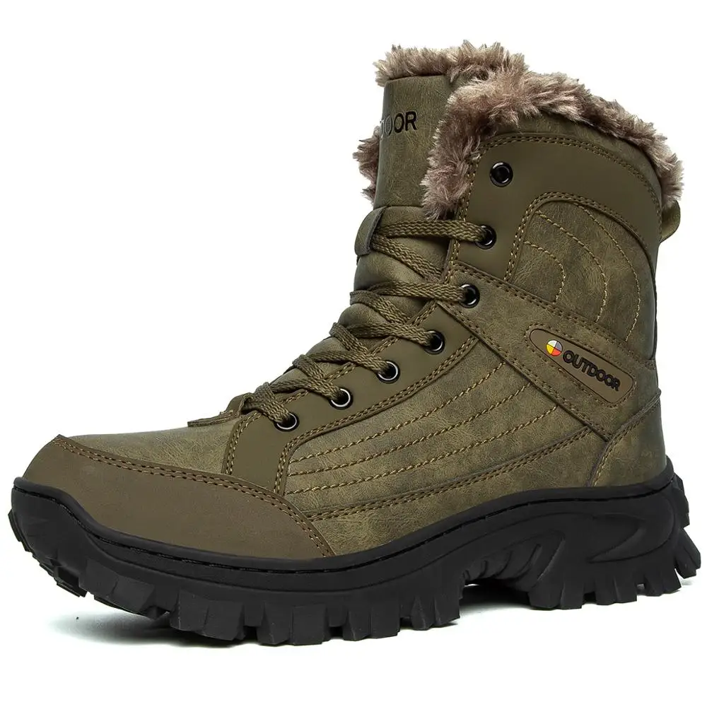 Winter Men Boots Waterproof Ankle for Hombre Russian-Style 40-48 Plus-Size