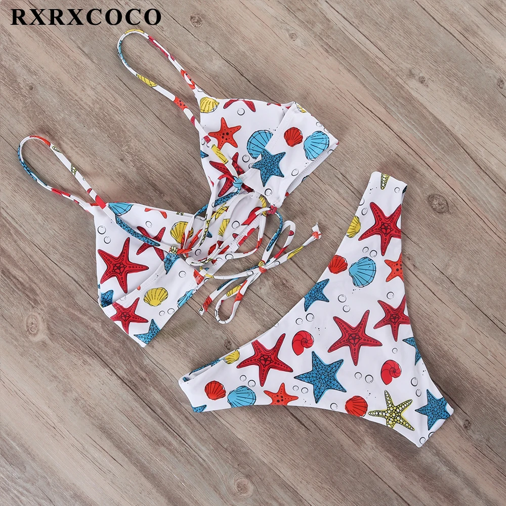 RXRXCOCO, сексуальный краситель, галстук, бикини, горячий купальник, женский купальник, стринги, набор Пуш-ап бикини, бандаж, купальники, бикини, купальник