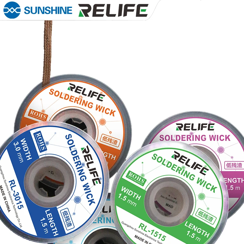 SUNSHINE Strength BGA tin suction line welding Tin cleaning belt Sn-absorbing residue cleaning pad for soldering wire SUNSHINE Strength BGA tin suction line welding Tin cleaning belt Sn-absorbing residue cleaning pad for soldering wire