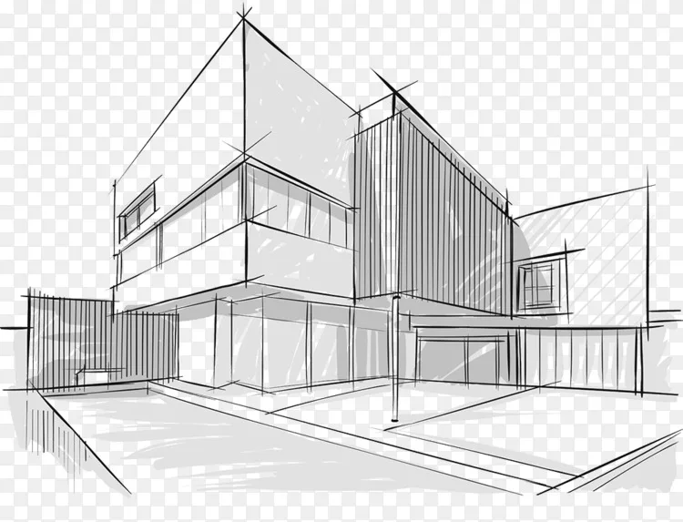 建筑素描-建筑