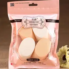 4 шт набор спонжей для макияжа, натуральная губка, мягкая, мягкая, Антиаллергенная, сухая и влажная, двойного назначения, косметическая пуховка