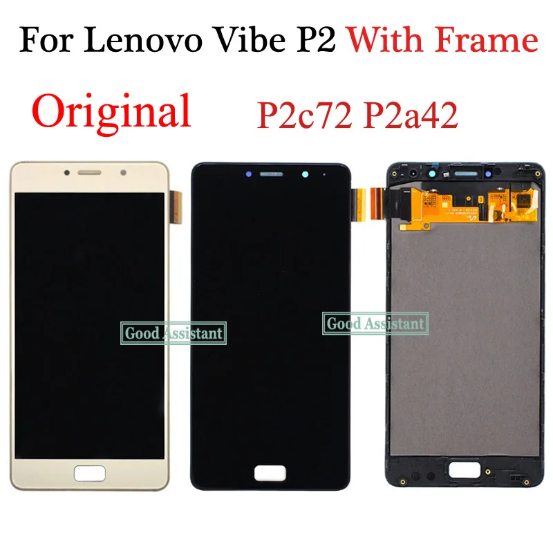 Оригинальный ЖК дисплей 5 дюйма для Lenovo Vibe P2 с сенсорным экраном и дигитайзером в