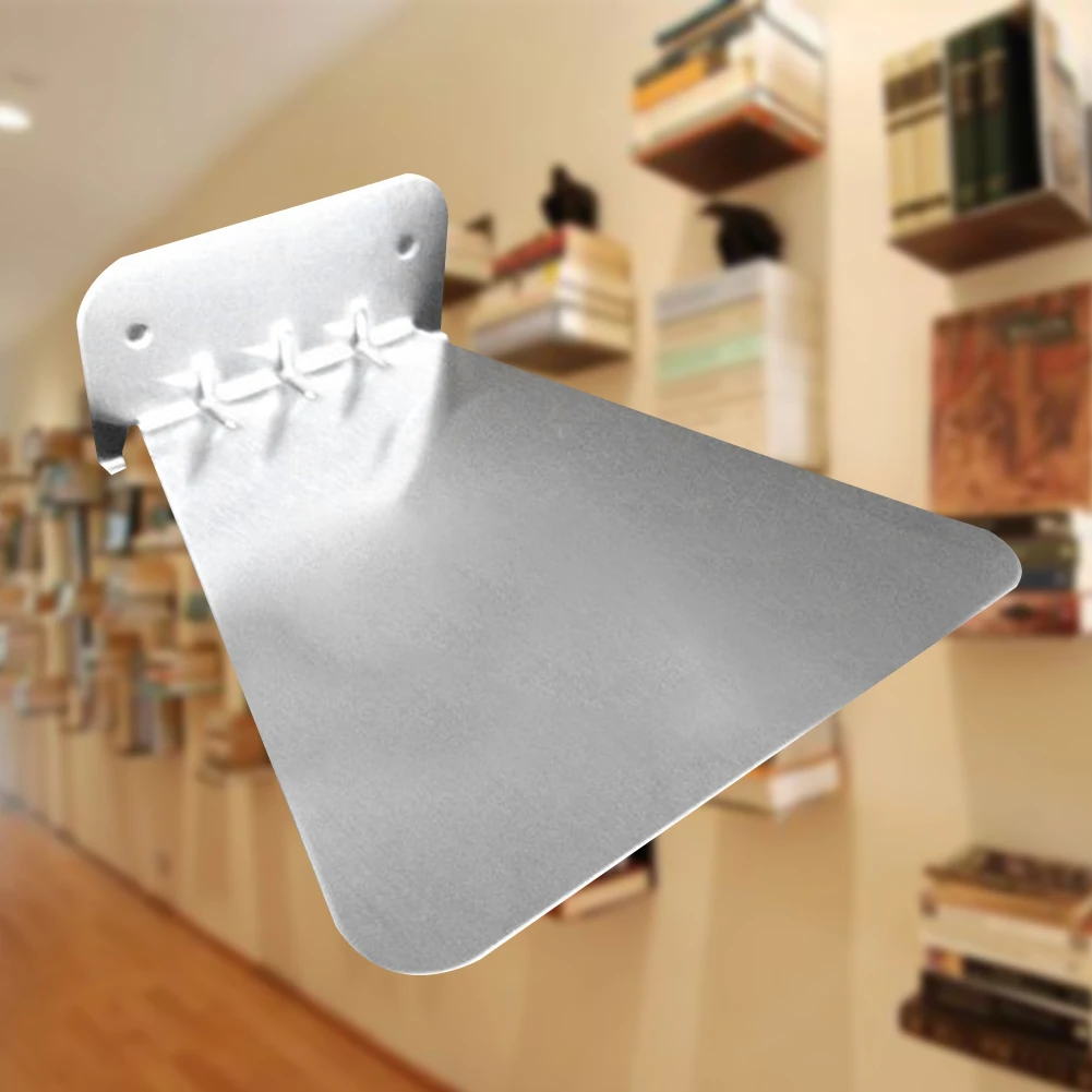 

Floating Support Book Shelf Invisible Stainless Steel School Wall Mounted Wear Resistant Storage Solid Study Home Decoration