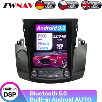 

Android 9 64+4G Tesla With DSP Carplay Car Multimedia Player Stereo For Toyota RAV4 2006-2012 GPS Navigation