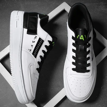 

Brand New Autumn Pu Leather Sneakers Men Male Shoes 2020 Breathable Non-Slip Men's Casual Shoes Quality Comfort Tenis Masculino