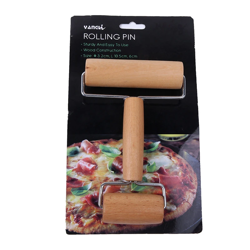 1PC Wooden Rolling Pin, Hand Dough Roller for Pastry, Fondant, Cookie Dough, Chapati, Pasta, Bakery, Pizza. Kitchen tool