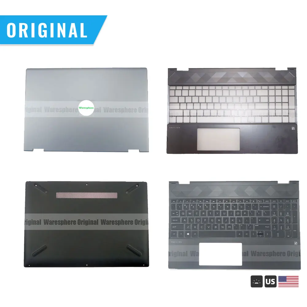Новый оригинальный ЖК дисплей задняя крышка основание для HP Pavilion X360 15 CR CR000 15T и
