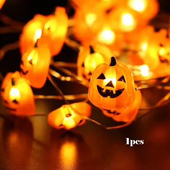 

Led Halloween Decorative Light String Pumpkin 8 Mode Waterproof Battery Box With Remote Control Easter Small Lantern