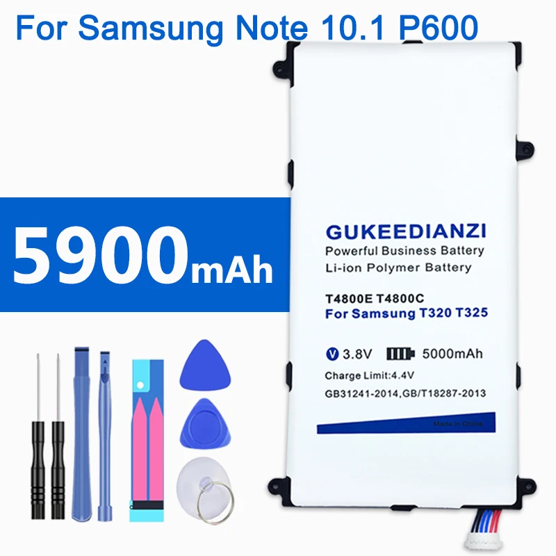 GUKEEDIANZI сменный аккумулятор T4800E для samsung Galaxy Tab Pro 8,4 в SM-T321 T325 T320 T321 Аккумулятор для планшета 5900 мАч