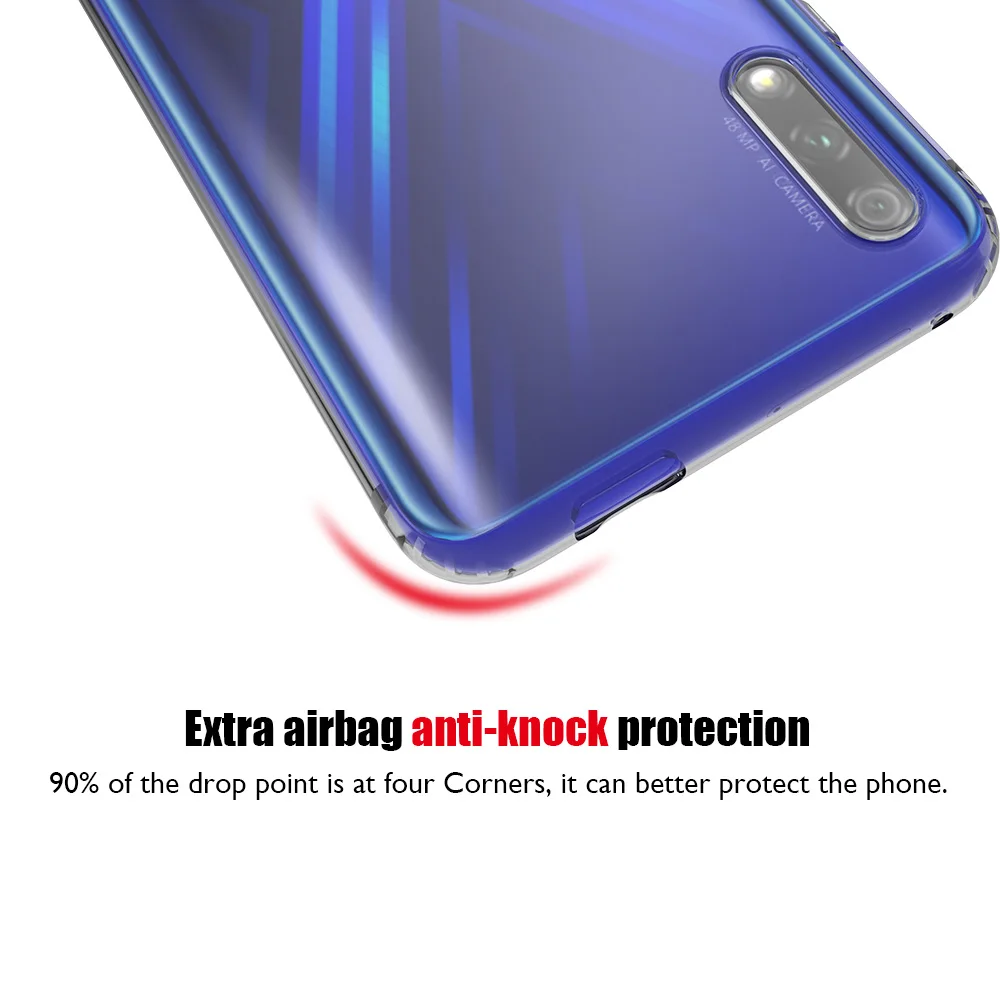 Матовый мягкий чехол для &quotHonor 9X / pro 8X 20 Pro 10 Lite 9 8A 7A&quot оригинальный тонкий ТПУ