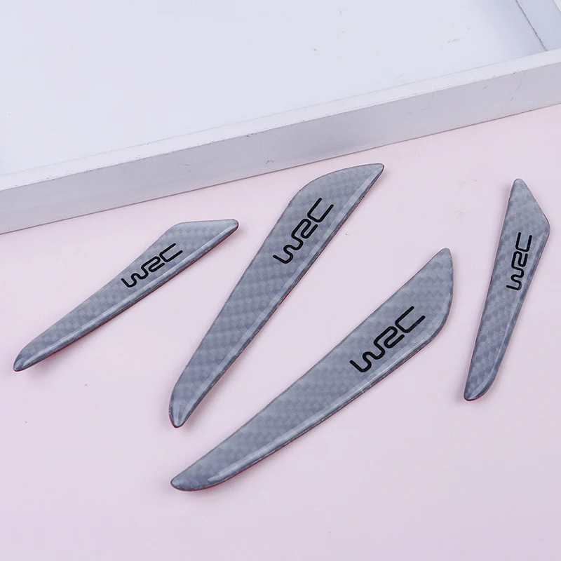 4Pcs/Set Silver Car Door Edge Guard Strip Protector Anti-collision Trim Sticker