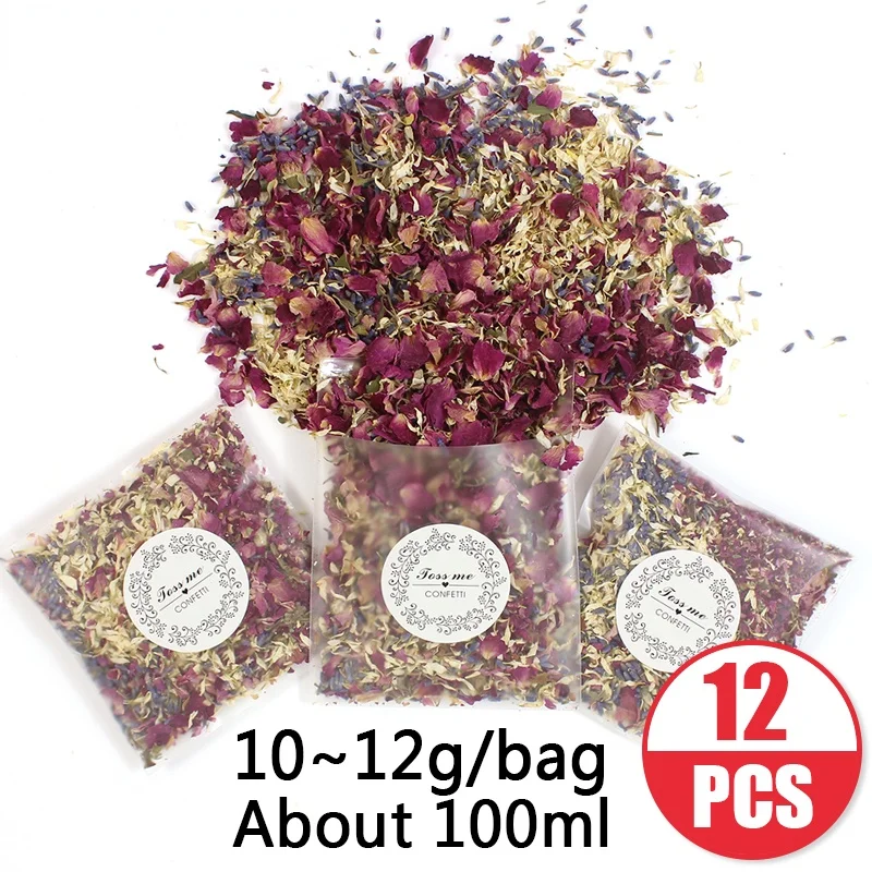 

100% Natural Wedding confetti, dried flower petals, wedding and party decoration, biodegradable rose petal confetti