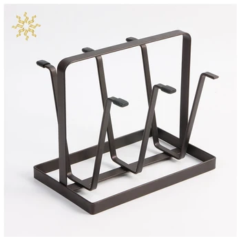 

1Pcs Creative Home Kitchen Iron Glass Cup Stand Holder Shelf Drying Hanging Drainer Storage Rack Home Storage Accessories K802