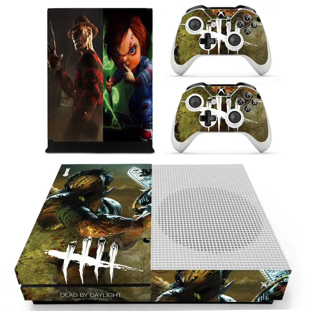 Золотой Наклейка Dead by Daylight для Xbox One S консоль и контроллеры для Xbox One Slim Skins наклейка s винил - Цвет: Золотой