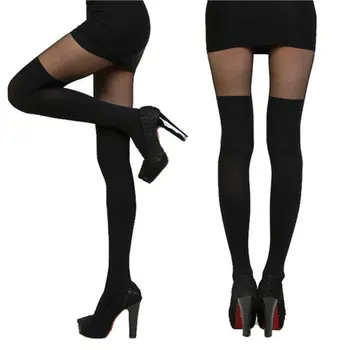 

Female stockings Suspender sexy Tights collant femme medias de mujer Women's pantyhose long transparent thigh high stockings