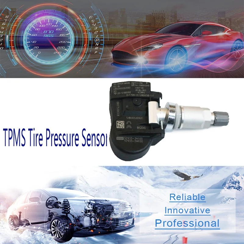 4Pc TPMS Tire Pressure Sensor for Hyundai I30 I55 Equus Creta Kia Venga