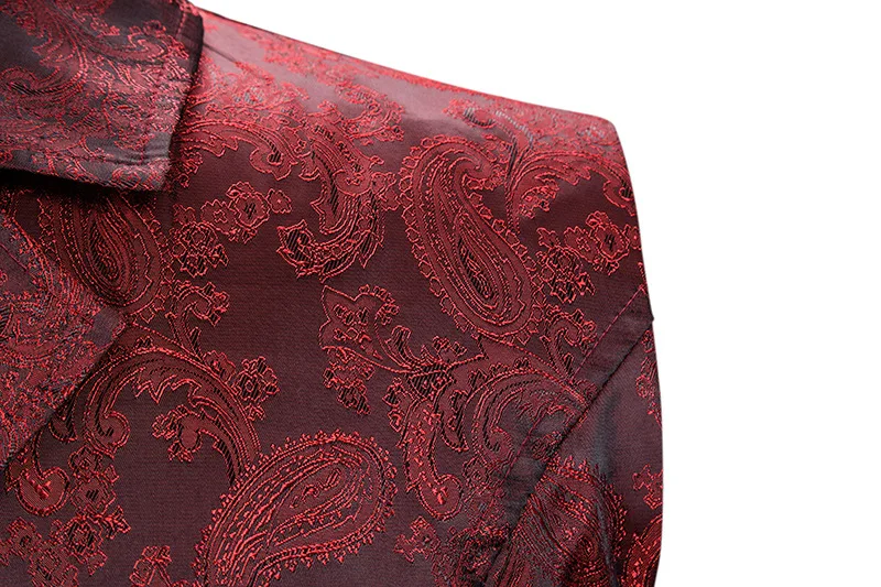 Mens Double Breasted Paisley Jacquard Long Black Vest Lapel Brocade Vest Waistcoat Men Gothic Steampunk Sleevless Tailcoat 2XL