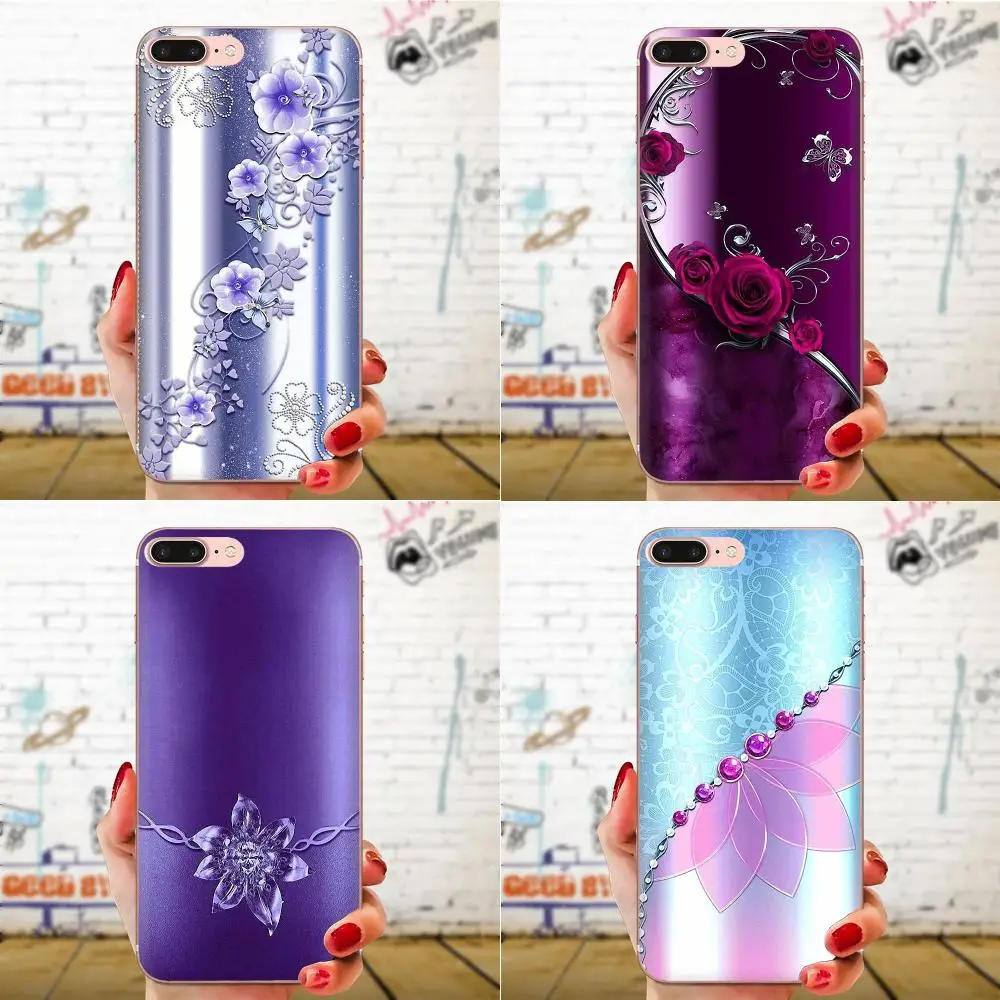 Мягкий Кап чехол цветок с кристаллами стразами для huawei P7 P8 P9 P10 P20 P30 Lite Mini Plus Pro Y9 Prime P Smart Z